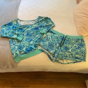 Torrid Tie Dye Short & Sweater Set